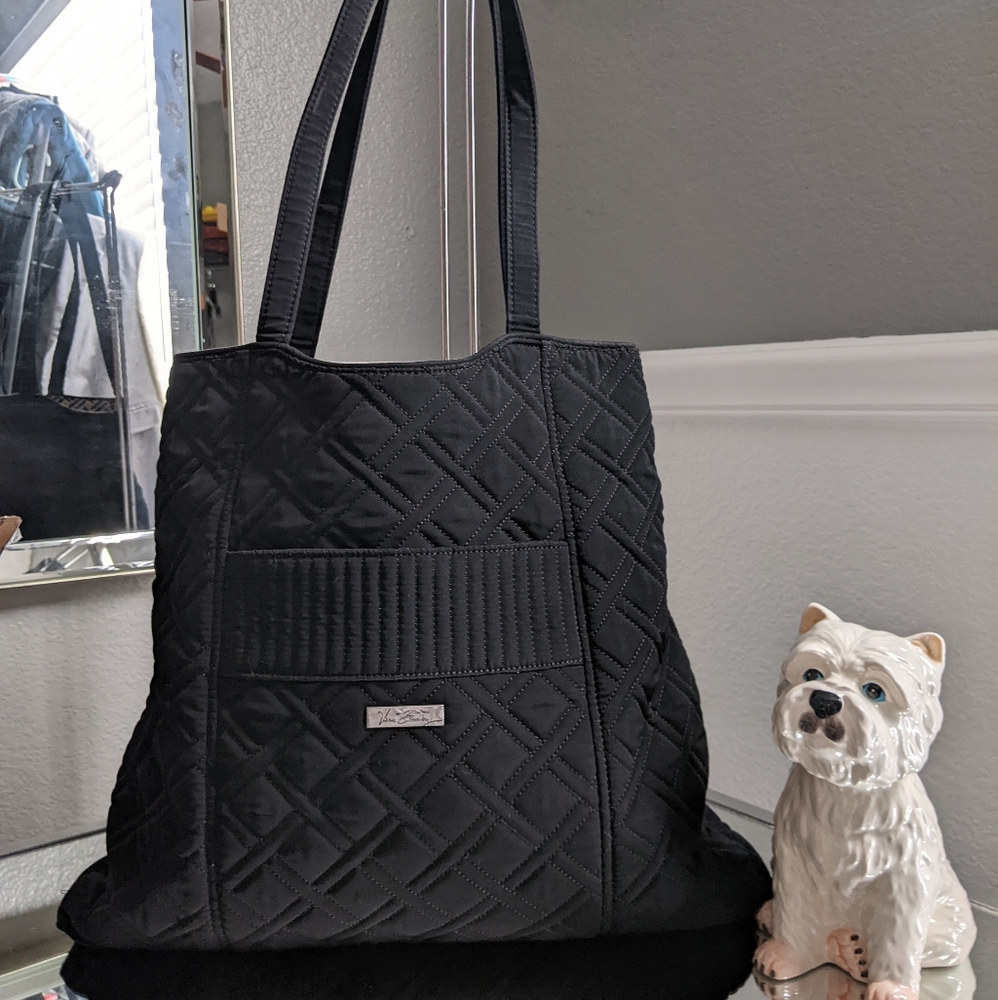 Vera Bradley black quilted bag/tote